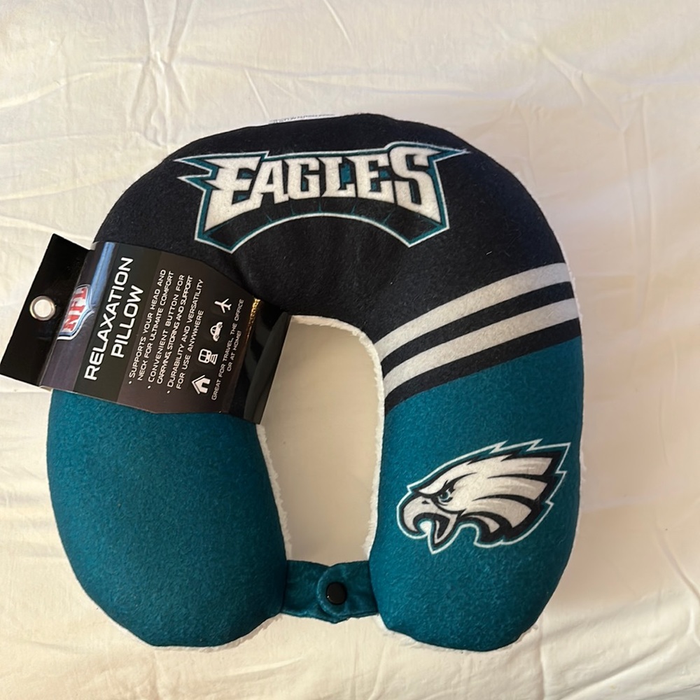 Philadelphia Eagles airplane pillow